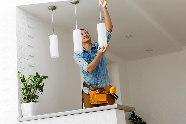 Electrician Lancaster, CA Installing Modern Pendant Lighting Fixtures